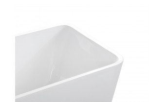 Окремостояча акрилова ванна Besco Evita 160x80 з сифоном click / clack, чорний (WAS-160-ECZ)
