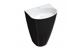 Окремостоячий умивальник Omnires Siena M+ 55x43 см, чорно-білий глянцевий (SIENAUWBCP) Окремостоячий умивальник Omnires Siena M+ 55x43 см, чорно-білий глянцевий (SIENAUWBCP)