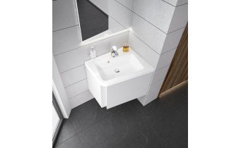 Кутовий умивальник Ravak 10 650 R з литого мармуру (XJIP1165000)