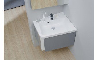 Кутовий умивальник Ravak 10 650 R з литого мармуру (XJIP1165000)