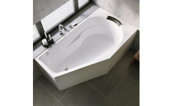 Акрилова ванна Riho Yukon Plug & Play 160x90 L, асиметрична + ніжки (BD75005)