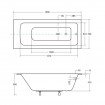 Акрилова ванна Besco Talia Slim 150x70, пряма (WAT-150-SL) Акрилова ванна Besco Talia Slim 150x70, пряма (WAT-150-SL)