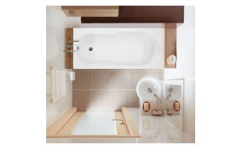 Ванна акрилова Vagnerplast Nymfa 160x70 см (VPBA167NYM2E-01)