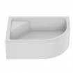 Душовий піддон глибокий з акрилу New Trendy New Maxima 120x85x41 см L, з місцем для сидіння, лівосторонній (B-0378)