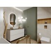 Овальне дзеркало з LED підсвіткою у ванну Elita Sharon Oval 52/92 White, 52x92x2,4 см (168461)