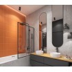 Дзеркало з LED підсвіткою у ванну Elita Sharon Long Cut 35/150 Black, 35x150x3,1 см (168508)