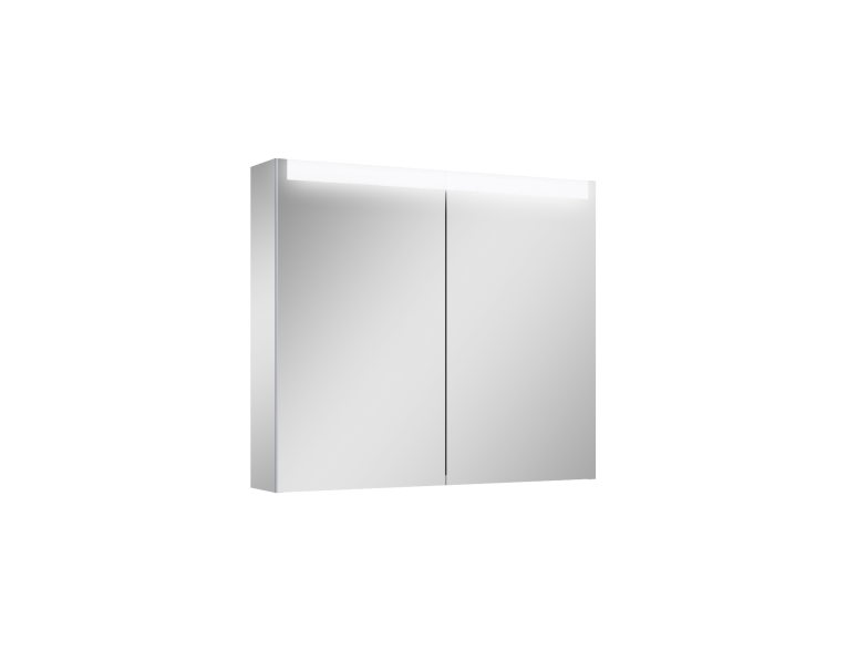 Підвісна тумба з дзеркалом у ванну (дзеркальна шафа) Elita Special 80 2D TECHNOBOX + LED, 80,6x70x15,2 см (168925)