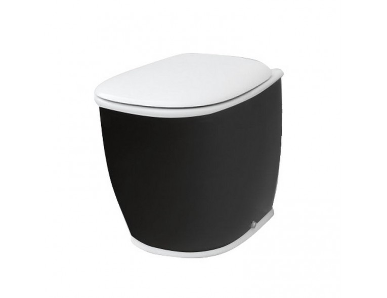 Підлоговий унітаз ArtCeram Azuley, black white (AZV0020150)