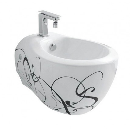 Підвісне біде ArtСeram Blend, black lettering (BLB0010103)