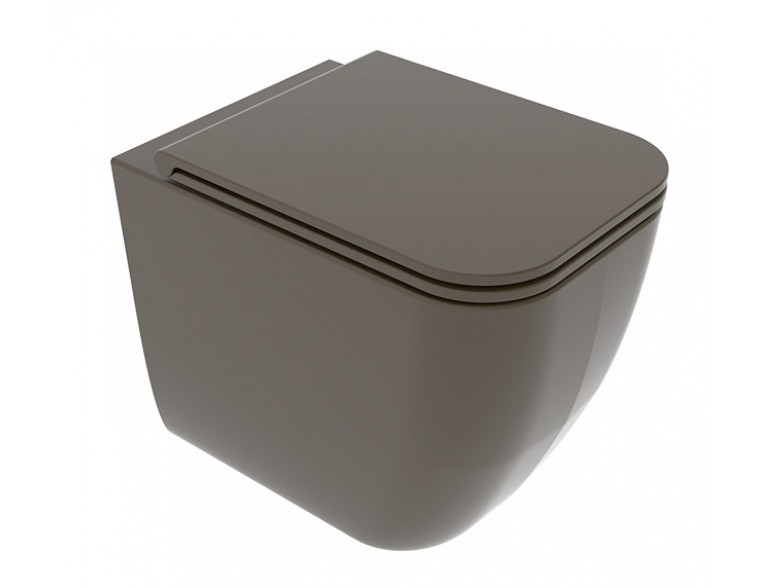 Унітаз підлоговий GSG BRIO 52,5 см Smart Clean matt Coffe (BRWC01018)