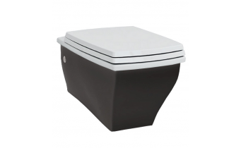 Підвісний унітаз ArtCeram Blues, black white (BUV0010150) Підвісний унітаз ArtCeram Blues, black white (BUV0010150)