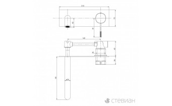 Змішувач для умивальника Imprese Brenta 35 мм, хром (ZMK071901030)
