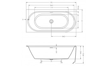 Ванна акрилова Riho Desire Corner LED 170x77 см, R (B156002005)