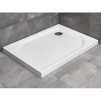 Душовий піддон прямокутний Radaway Delos D 80x75x4,5 см, білий (4D87545-02)