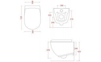 Підвісний унітаз ArtCeram File 2.0 THE.RIMLESS, matt black (FLV0041700)