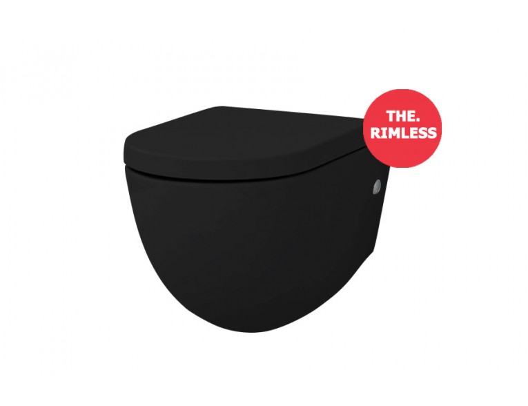 Підвісний унітаз ArtCeram File 2.0 THE.RIMLESS, matt black (FLV0041700)