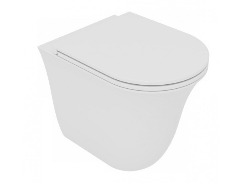 Унітаз підлоговий GSG Flut 52,5 см Smart Clean white glossy (FLWC01000)