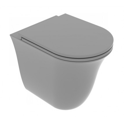 Унітаз підлоговий GSG Flut 52,5 см Smart Clean matt Cement (FLWC01020)