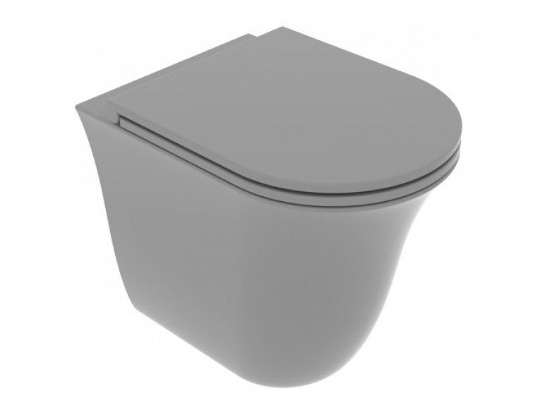 Унітаз підлоговий GSG Flut 52,5 см Smart Clean matt Cement (FLWC01020)
