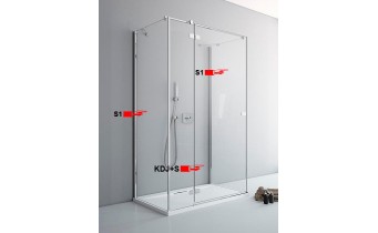 Двері для П-подібної душової кабіни Radaway Fuenta New KDJ+S S 110 ліві (384023-01-01L) Двері для П-подібної душової кабіни Radaway Fuenta New KDJ+S S 110 ліві (384023-01-01L)