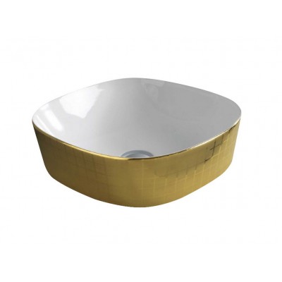 Умивальник на стільницю ArtCeram Ghost 42, gold mosaic (GHL0010159) Умивальник на стільницю ArtCeram Ghost 42, gold mosaic (GHL0010159)