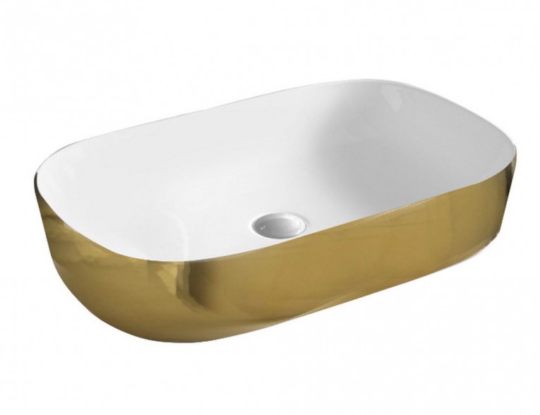 Умивальник на стільницю ArtCeram Ghost 65, gold (GHL0020156)