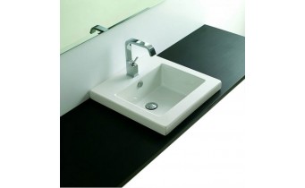 Врізний умивальник ArtCeram Gap 51, white (GPL0050100)