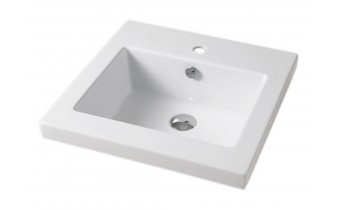 Врізний умивальник ArtCeram Gap 51, white (GPL0050100)