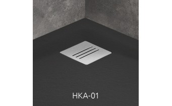 Душовий піддон, камяний Radaway Kyntos A 100x100 см, чорний (HKA100100-54)