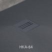 Душовий піддон, камяний Radaway Kyntos F 120x100 см, антрацит (HKF120100-64)