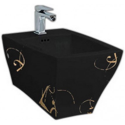 Підвісне біде ArtCeram Jazz, gold lettering black (JZB0010306)