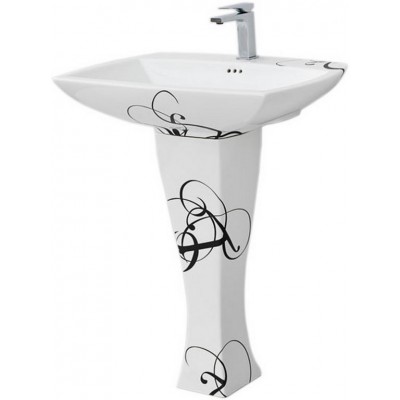 Підвісний умивальник ArtCeram Jazz, black lettering (JZL0040103)