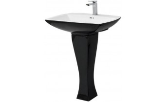 Підвісний умивальник ArtCeram Jazz, black white (JZL0030150) Підвісний умивальник ArtCeram Jazz, black white (JZL0030150)