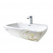 Підвісний умивальник ArtCeram Jazz, gold lettering (JZL0050106)
