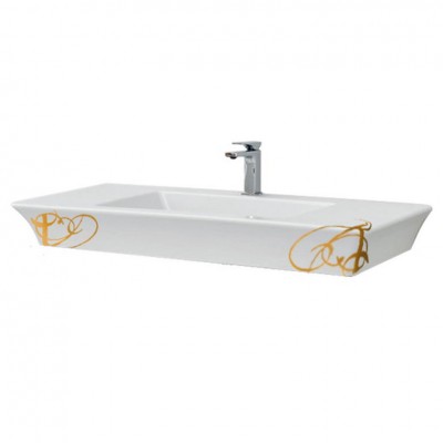Підвісний умивальник ArtCeram Jazz, gold lettering (JZL0150106) Підвісний умивальник ArtCeram Jazz, gold lettering (JZL0150106)