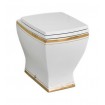 Підлоговий унітаз ArtCeram Jazz, gold stripes (JZV0020111)