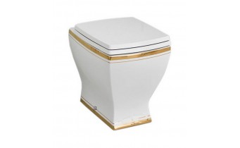 Підлоговий унітаз ArtCeram Jazz, gold stripes (JZV0020111)