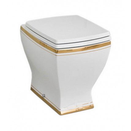 Підлоговий унітаз ArtCeram Jazz, gold stripes (JZV0020111)