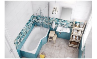 Шторка для ванни EXCELLENT Be Spot 750x1400, права (KAEX.2309.750.PR)