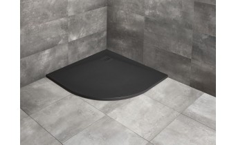 Душовий піддон, камяний Radaway Kyntos A 100x100 см, чорний (HKA100100-54)