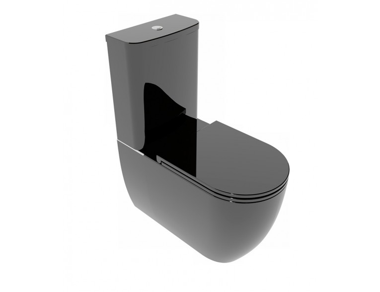 Унітаз моноблок GSG LIKE 69 см Smart Clean glossy Black (LKMBL002)