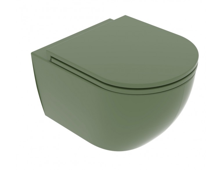 Підвісний унітаз GSG LIKE XXS 48,5 см Smart Clean Olive (LKWCSOXXS026)