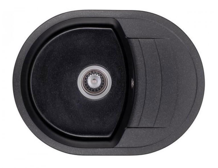Кухонна мийка Granado Malaga 610x465 мм, black shine (0201)
