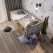 Дитяче ліжко WoodSoft Nevis з ящиками 120x190, ясень (NevisJ120190JAS)