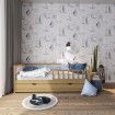 Дитяче ліжко WoodSoft Nevis з ящиками 120x190, ясень (NevisJ120190JAS)