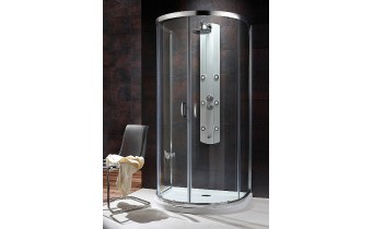 Душова кабіна півколо Radaway Premium Plus P 1000x900x1900 прозоре скло, півкругла (33300-01-01N)