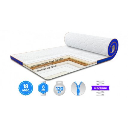 Футон Sleep&Fly Memo 2 в 1 Kokos Стрейч 90x200 см (3003780902004) Футон Sleep&Fly Memo 2 в 1 Kokos Стрейч 90x200 см (3003780902004)