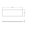 Фронтальна панель для ванни Ideal Standard i.life 170x55 см + кріплення для панелі (T478501/T482901)