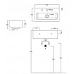 Підвісний умивальник ArtCeram Fuori box 27, white (TFL0200100)