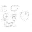Підлогове біде GSG TOUCH 55 см white matt (TOBI01001)